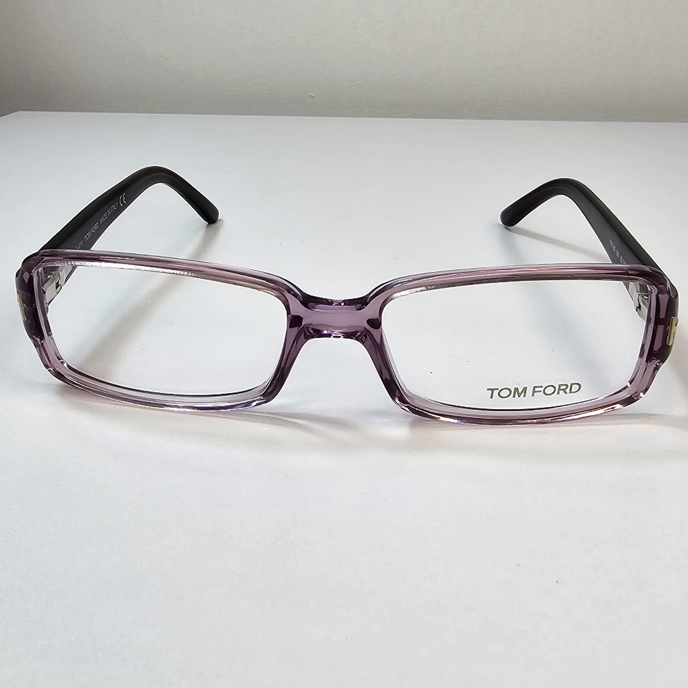 TOM FORD 53 mm women's lavender tortoise rectangle‎ eyeglasses - Picture 3 of 15
